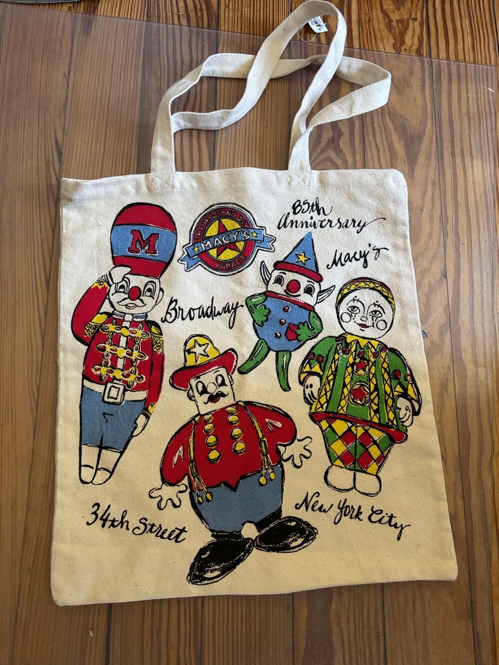 Macy's canvas tote bag 85th Anniversary Parade - NWT